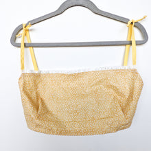 Load image into Gallery viewer, Handmade yellow cotton bralette top
