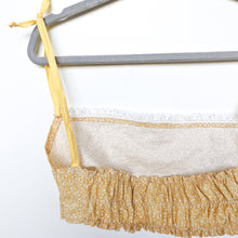 Load image into Gallery viewer, Handmade yellow cotton bralette top
