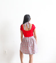 Load image into Gallery viewer, Handmade pinafore in cherry print
